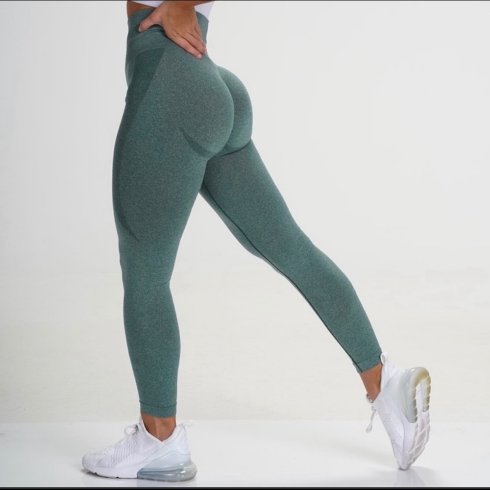 NVGTN Forest Green Contour Seamless Leggings XS